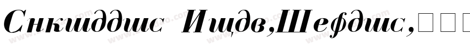Cyrillic Bold-Italic字体转换